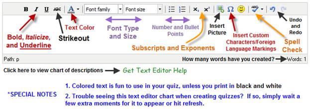 text editor example